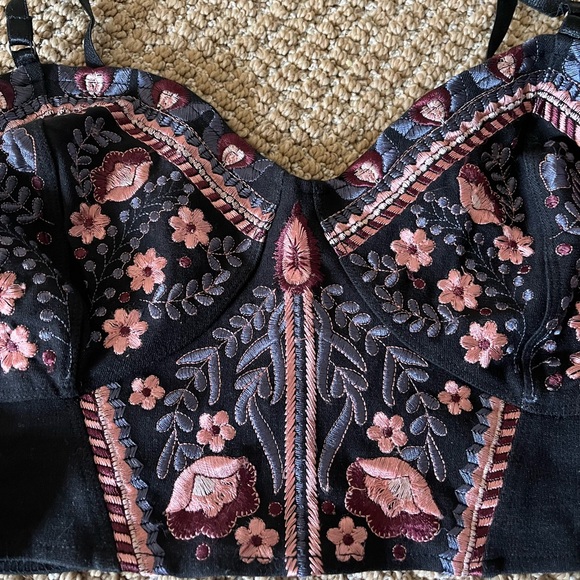 Free People Beautiful embroidered bralette - Picture 3 of 7